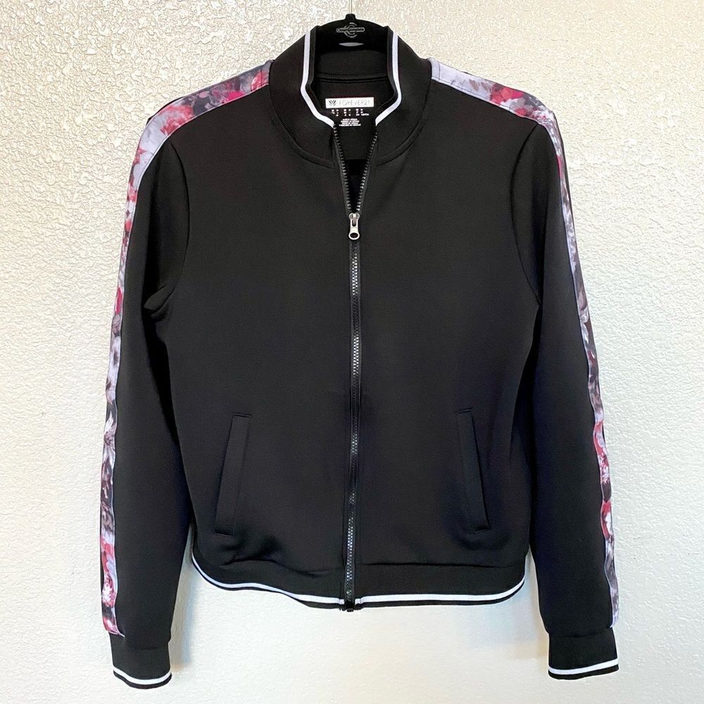 Forever 21 Black Lightweight Jacket, Size M